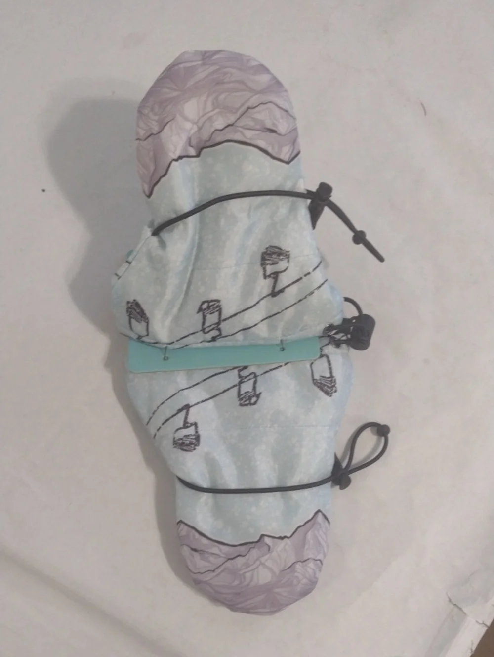 L-Bow Light Blue Infant Mitt (J681)
